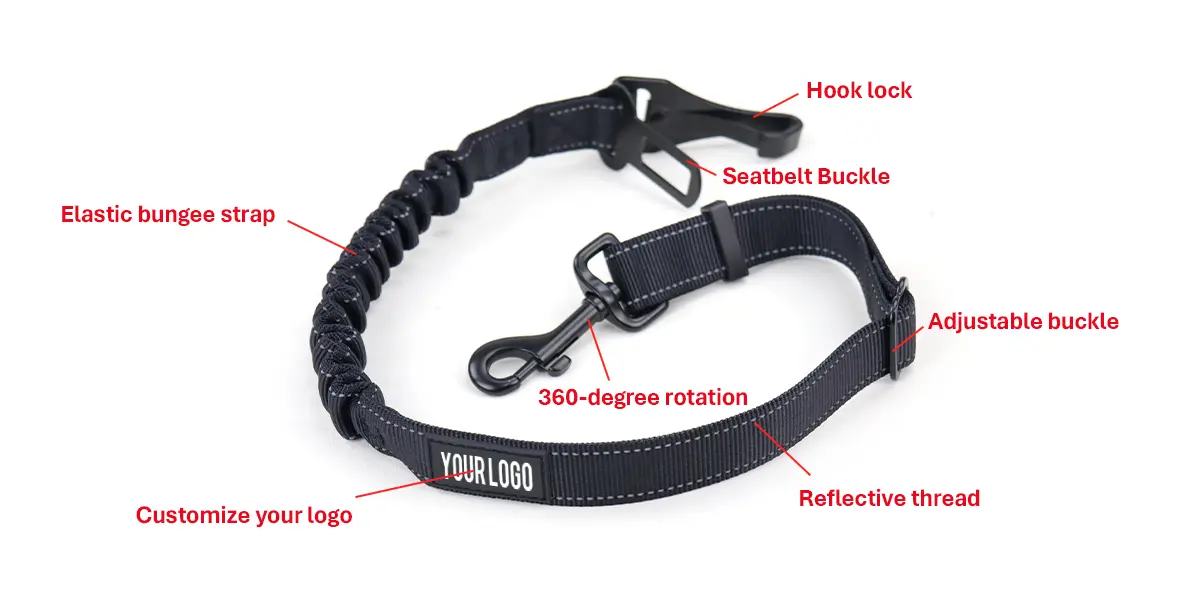 bungee dog seat belt